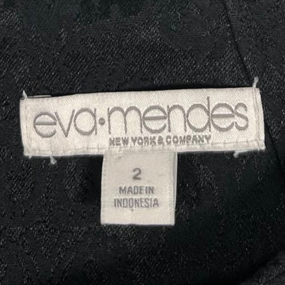 Eva Mendes Baroque Damask Print Fit & Flare Sleeveless Dress Size 2 - Picture 9 of 9